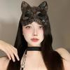 Пластиковые маски кошачьей морды Маска животного на пол-лица Смешная маска для маскарада на Хэллоуин Вечеринка с макияжем