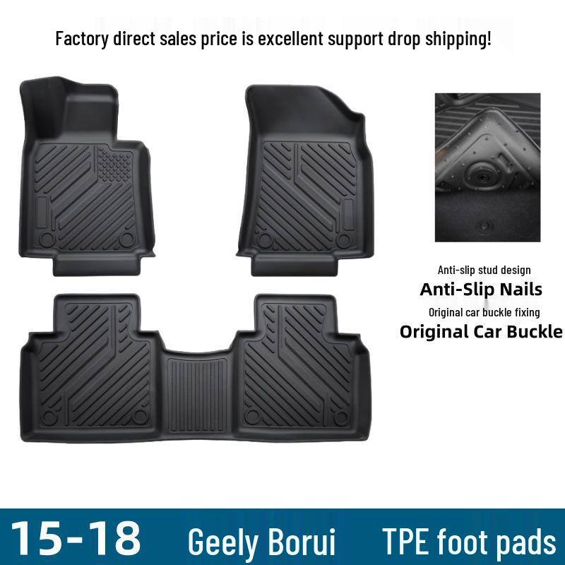 Экологичные напольные коврики из ТПЭ для модификации интерьера Geely Borui 2015-2018