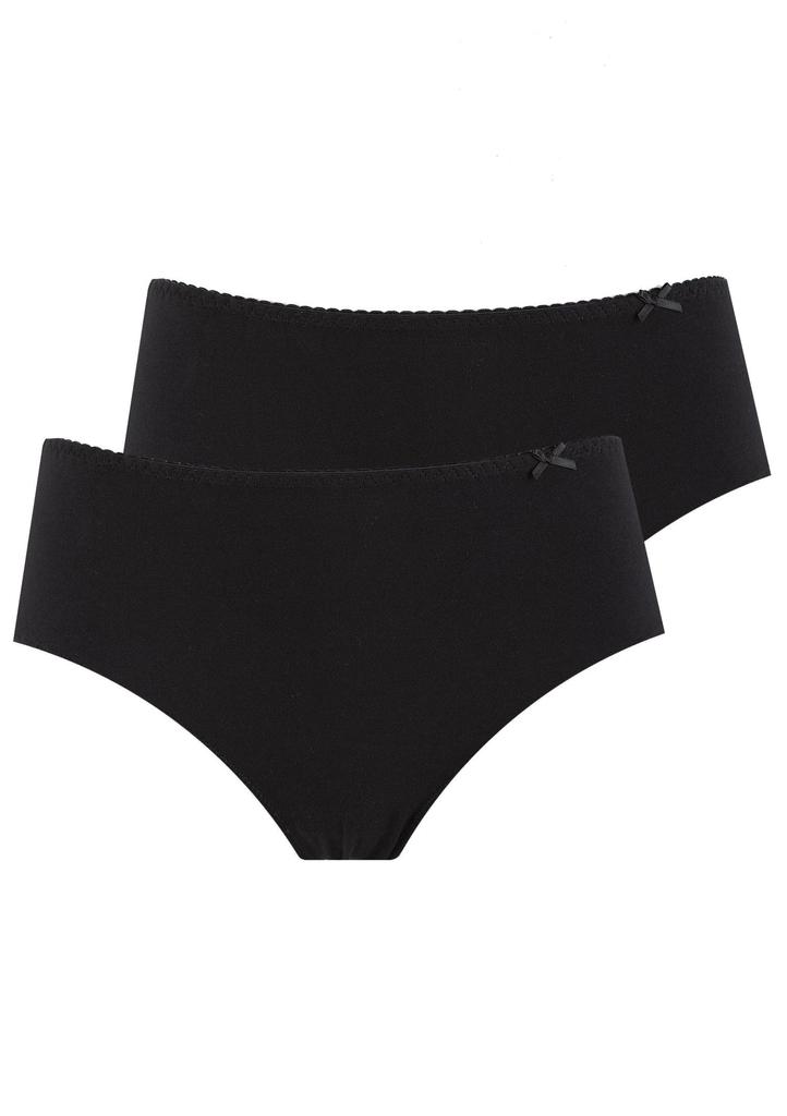 Wyższe gładkie figi damskie (2 pack) LPC 110