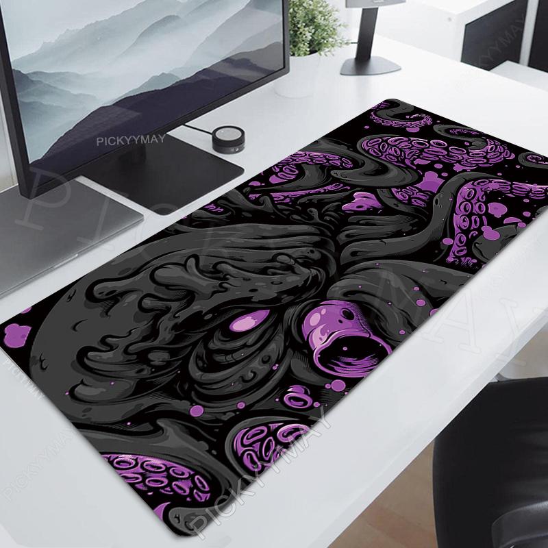 Octopus Locking Edge Mouse Mats Large Natural Rubber Mouse Pad Gaming Mousepads Gamer Mousepad Desk Pads Keyboard Mat x