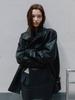 RAIVE Stand Collar Leather Jacket In Black Vl6Aj908-10