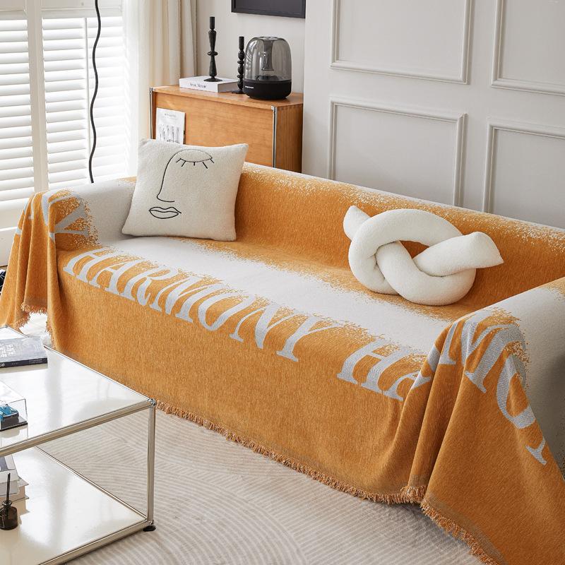 Скандинавский чехол для дивана, универсальная ткань для дивана Four Seasons, полностью покрытый чехол для дивана большого размера, не царапающийся, чехол