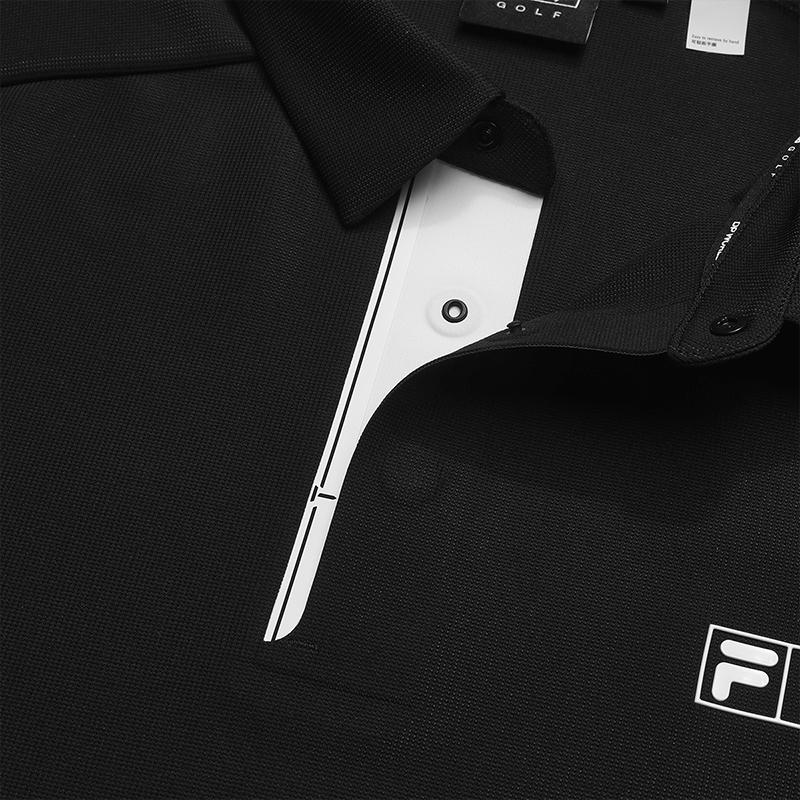 Fila Модная простая классическая спортивная повседневная удобная мужская футболка-поло с коротким рукавом Серия Гольф Топы A11M625136FBK
