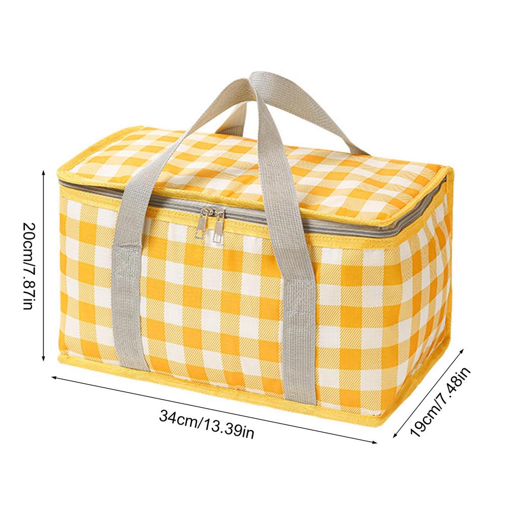 Изолированная сумка для пикника с застежкой-молнией, многоразовая пляжная сумка-холодильник, большая вместимость, изолированная сумка для хранения, холодильники для кемпинга