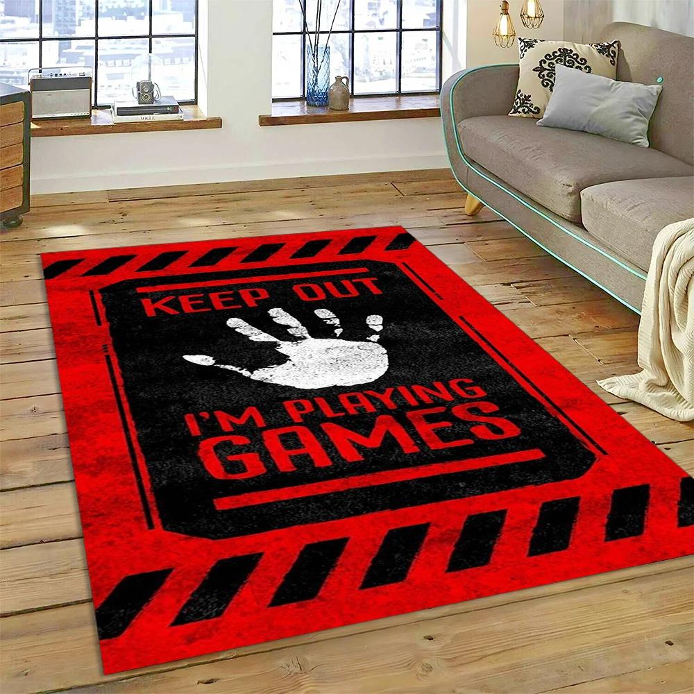 3D Геймер Игра Геймпад Мультяшный Ковер Коврик для Дома Гостиной Спальни Дивана Придверный Коврик Декор, Ковер для Детской Игровой Зоны Нескользящий Коврик для Пола