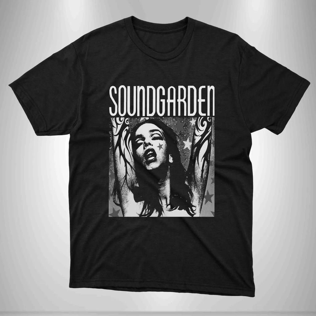 NEW Soundgarden Band Heavy Cotton Black S-5XL T Shirt MC548