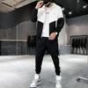 Men's Spring & Autumn Reflective Two-Piece Sports Set - Youth Korean Style
