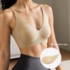 Women Solid Color Seamless Sleep T-Shirt Bra Thin Bralette Wireless Bras for Girls S M L Xl