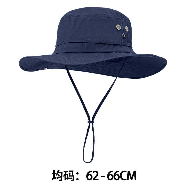 Summer Big Head Circumference Outdoor Mountaineering Hat Men's Anti-ultraviolet Big Eaves Sunshade Bucket Hat Women's Foldable Sunscreen Hat
