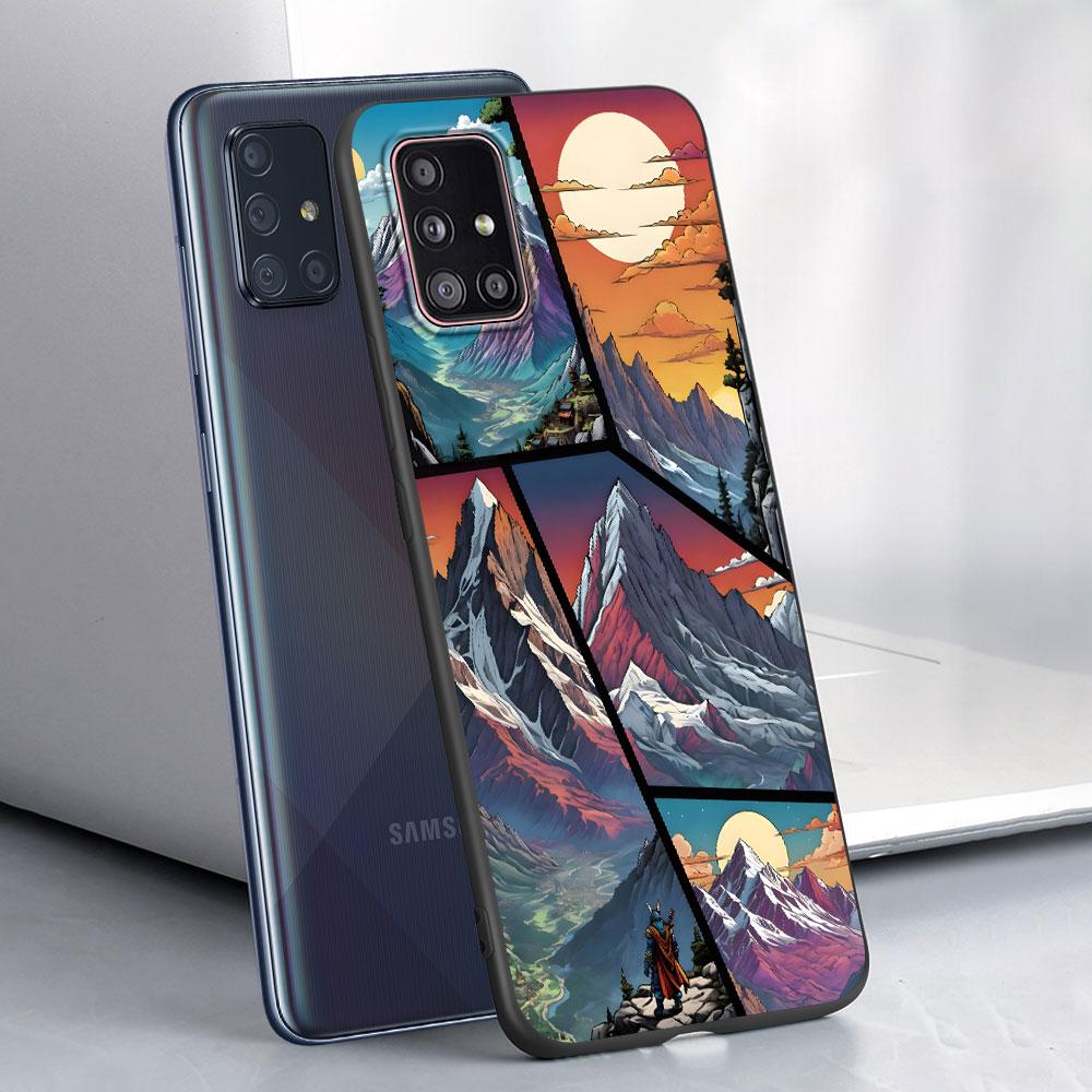 Чехол с пейзажем и горами для Samsung Galaxy A51 A53 A54 A31 A52 A12 A13 A21s A22 A32 A11 A22 A33 A41 A52s A73 A14 TPU Чехол для телефона