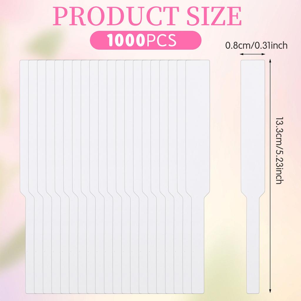 Юдаю 1000 шт. Тест-полоски для духов Полоски для аромата Белые бумажные полоски для духов Одноразовые бумажные тест-полоски Портативные пустые фра