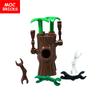 Фигурка MOC Кирпичики Механическая Рука Головной Убор Ствол Дерева Совместимые 30377 35827 Крепление Собранные Строительные Блоки Игрушки