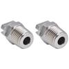 2pcs Stainless Steel Stainless Steel Sprayer 65 Degree Wide Coverage Sprayer Fan Nozzle  Rain Test