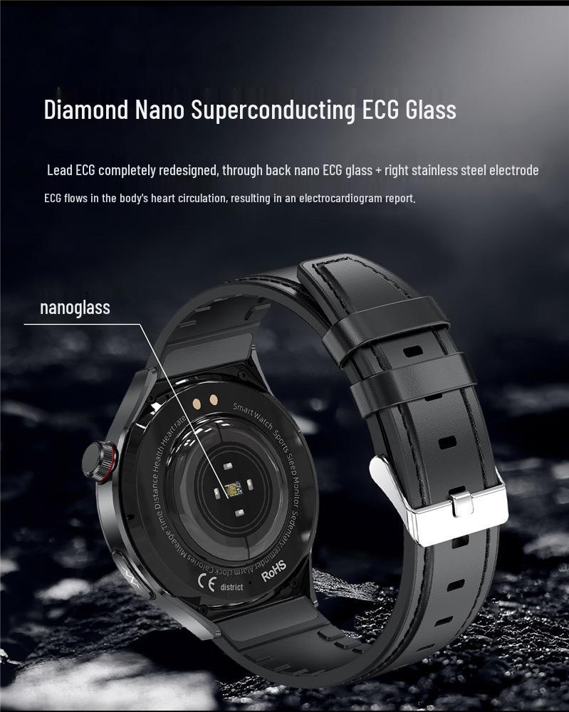 Smartwatch with ECG, Health Monitoring, SOS, Breathing Exercises, Uric Acid & Blood Lipid Tracking, WeChat & Sports Features