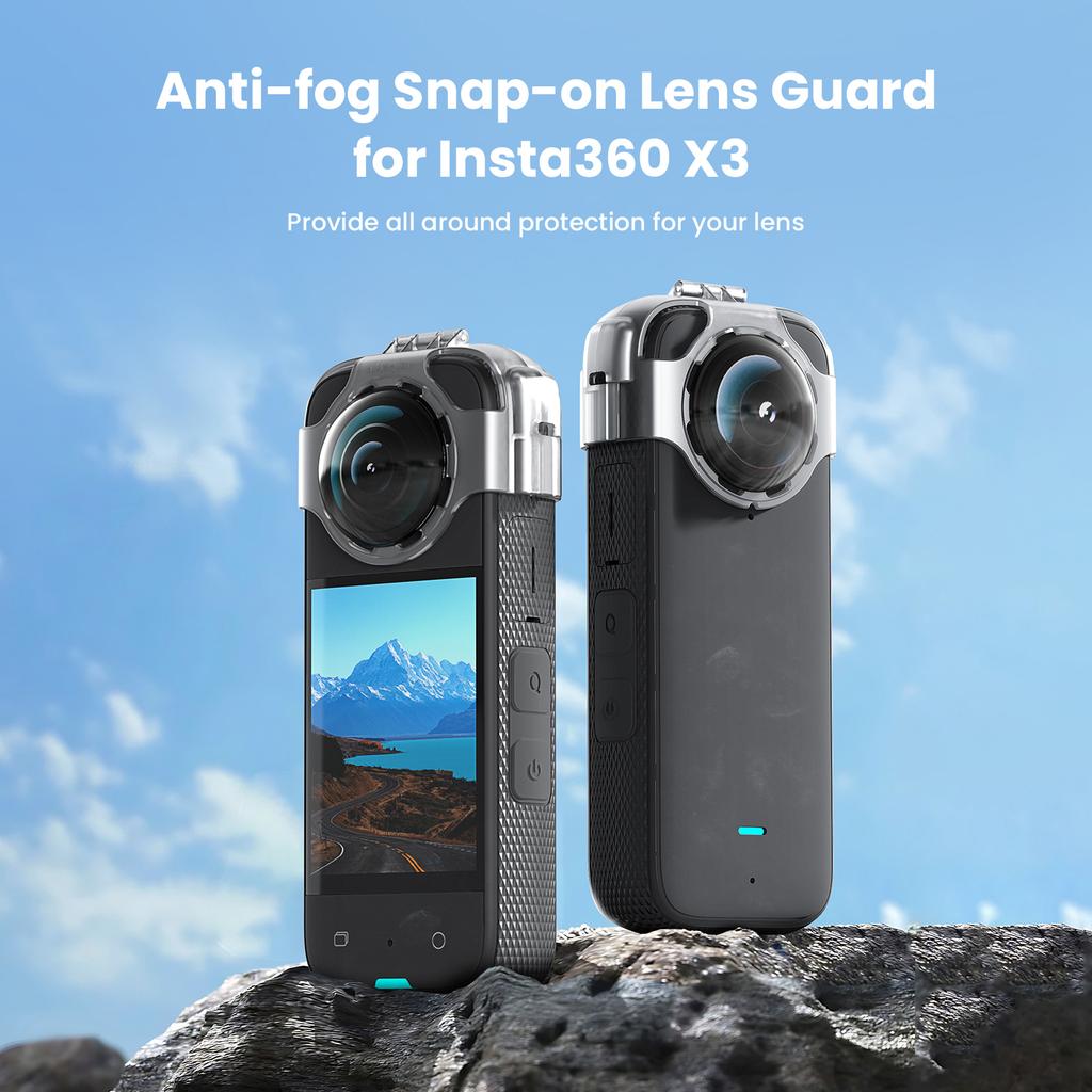 Защитная крышка для объектива Snap On, защита от запотевания объектива, аксессуары для спортивной камеры Insta360 X3 Action Camera