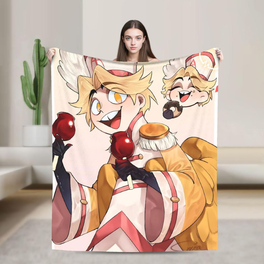 Adam Hazbins Hotels Anime Blankets Velvet Summer Portable Ultra-Soft Throw Blankets for Home Travel Bedspreads
