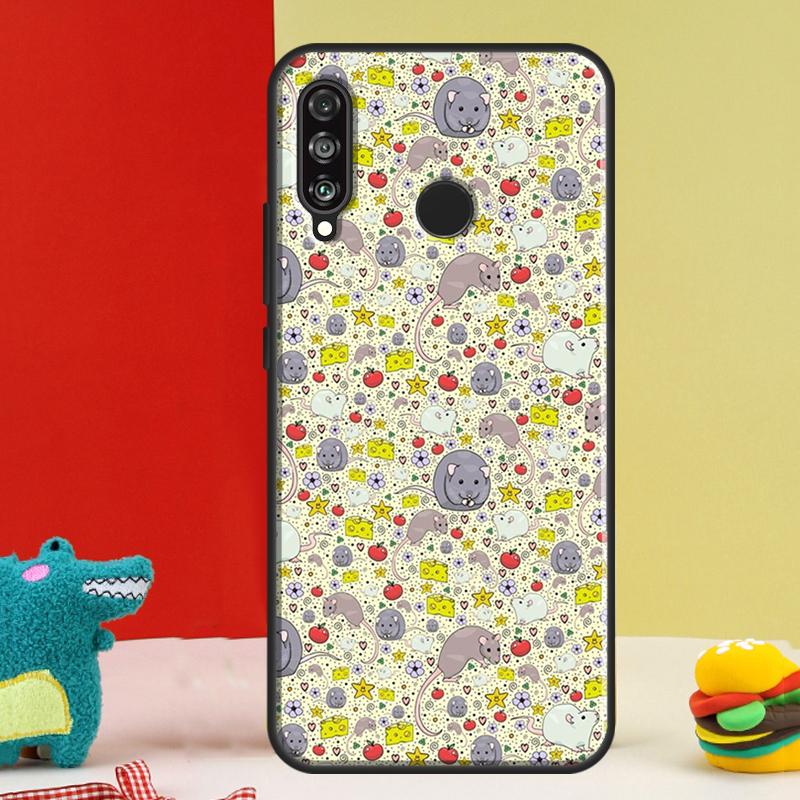 Чехол Мышь Крыса Для Huawei Nova Y91 Y90 Y60 Y70 Y72 Y61 9 10 SE 12i 12s 11i 5T P60 Pro P20 P30 P40 Lite