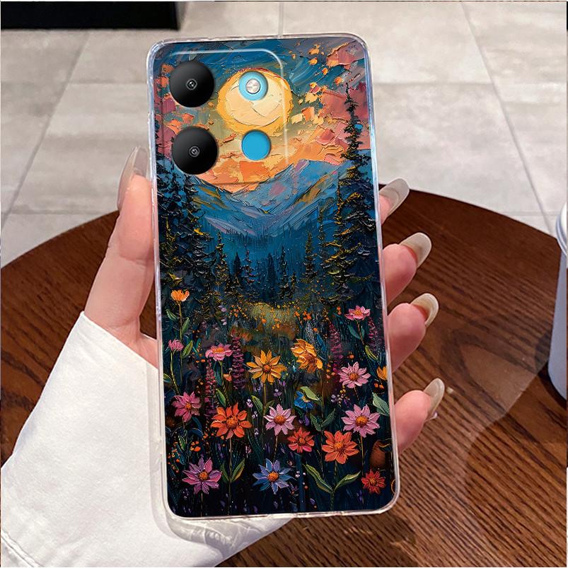 Для Tecno Spark Go 2023 BF7n Прозрачный Роскошный Милый Любовь Кролик Смешной Чехол для Телефона Tecno Spark Go (2023) Мягкий силиконовый чехол из ТПУ