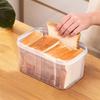 Refrigerator Bread Loaf Container Moisture proof Airtight Bread Fresh-keeping Box With Handle Clear Plastic Sandwich Bread Box