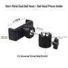 Двухмашинный металлический зажим-перекладина для телефона и DSLR: Многофункциональный адаптер-держатель для штатива.