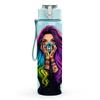 1PC Girl With Vibrant Dyed Hair Art Print 750ml Color Plastic Sports Water Bottle Leakproof Flip Straw Lid Suitable for Sports Office Home Use