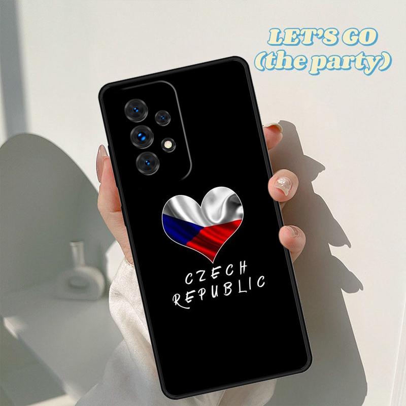 Czech Republic Flag phone case For Samsung Galaxy A42 A31 A40 A51 A71 A32 A80 A91 A52 A72 A73 A20e A21S A50 A70 A11 A12 Cover