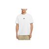 Спортивная одежда Premium Essentials Solid Logo Print Loose Casual Celebrity Neck Short Sleeve T Shirt Men Tops White DO7393-100