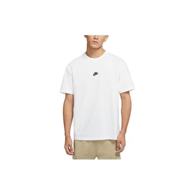 Спортивная одежда Premium Essentials Solid Logo Print Loose Casual Celebrity Neck Short Sleeve T Shirt Men Tops White DO7393-100
