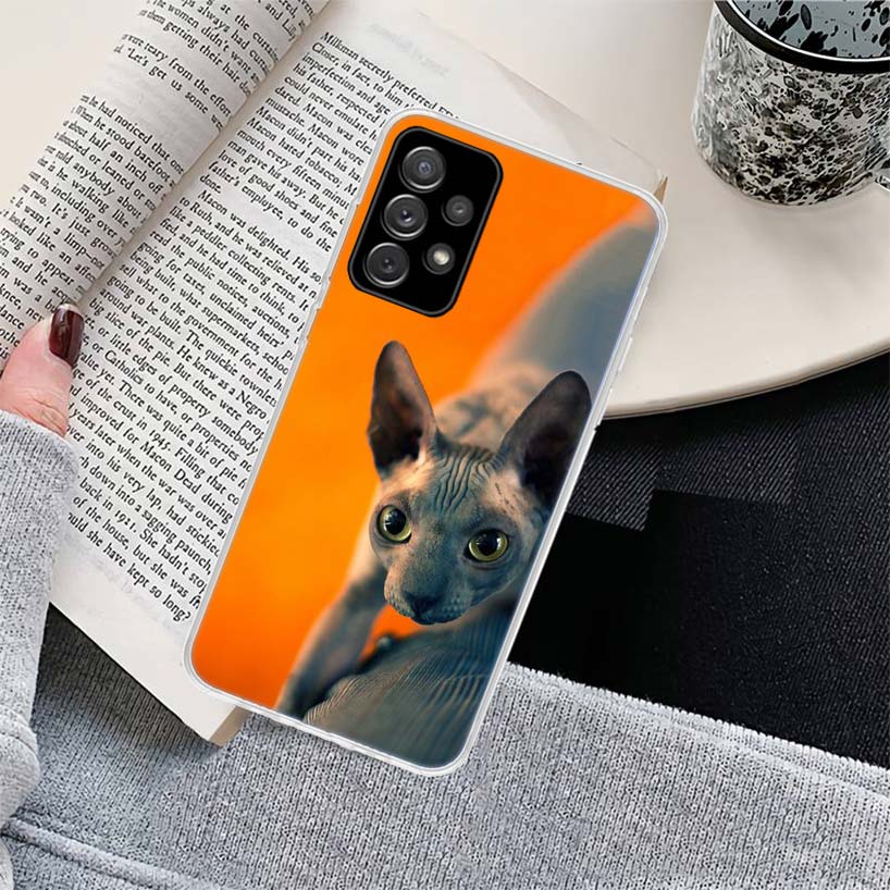 Lavaza Sphynx Sphinx Cat Phone Case for Samsung Galaxy A17 A16 A15 A14 A13 A57 A56 A55 A54 A53 A37 A36 A35 A34 A33 A26 A25 A24 A
