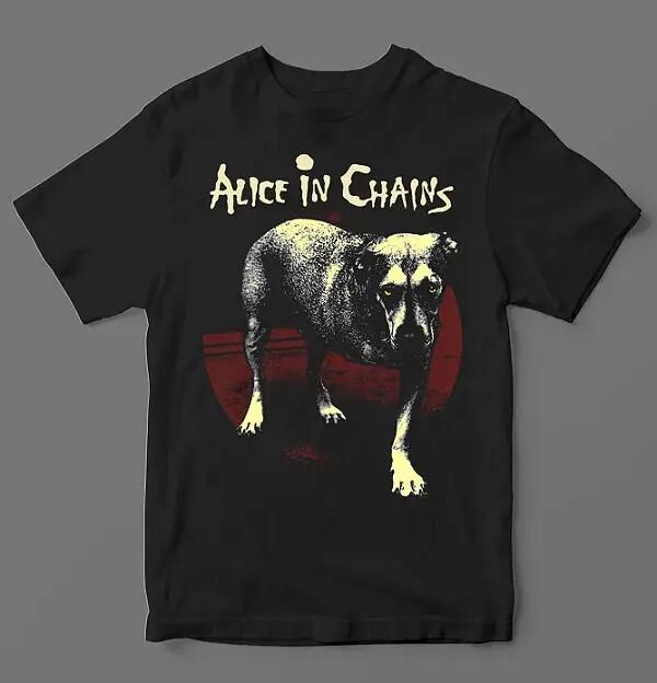 Alice In Chains Черная футболка Хлопок Все размеры s-5xl Унисекс