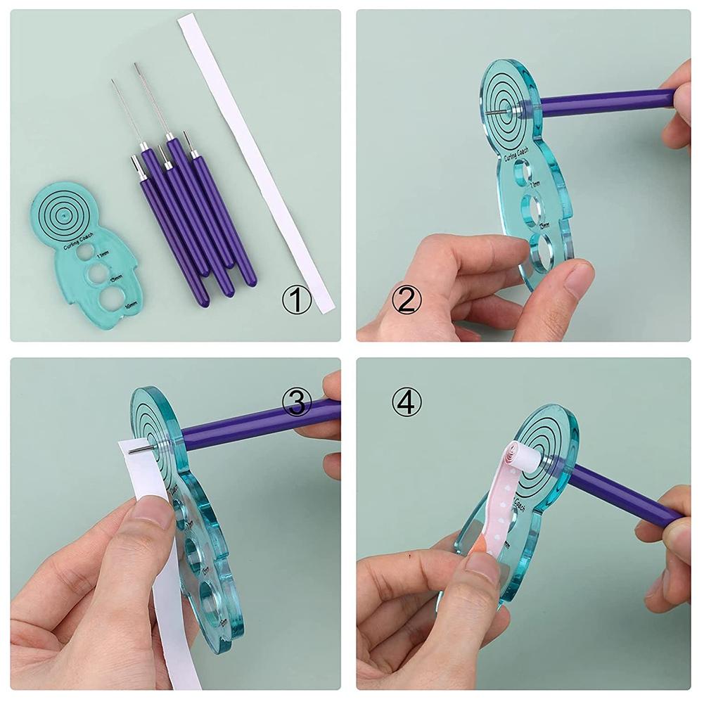 Набор инструментов для квиллинга, 5 шт. Инструменты для бумажных цветов, Инструменты для квиллинга с прорезями для скручивания бумажных цветов, Поделки своими руками для начинающих