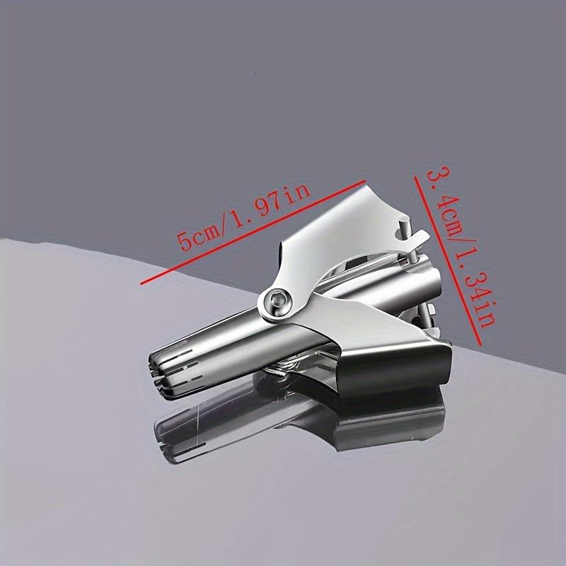 Моющийся ручной триммер для волос в носу для мужчин и женщин, нержавеющая сталь, портативная машинка для стрижки волос в носу