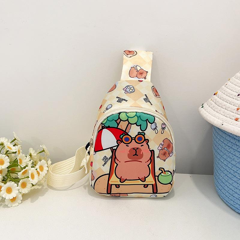 Новая сумка-мессенджер для мальчиков и девочек, милая мультяшная, большой вместимости, повседневная, универсальная, на плечо, детская нагрудная сумка
