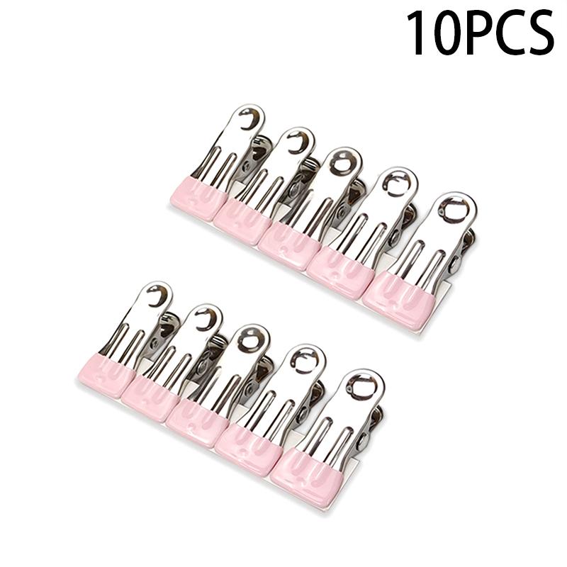 10 шт. прищепки из нержавеющей стали для дома, многоцелевые, ветрозащитные, нескользящие, не оставляющие следов, фиксированные зажимы для проветривания