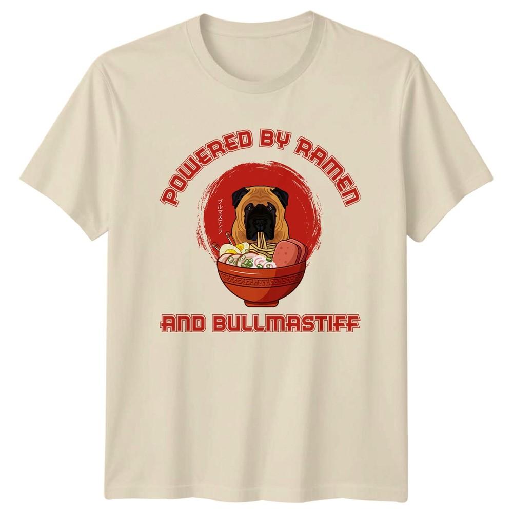 Powered By RaUnisex And Bullmastiff TShirt Bullmastiff RaUnisex Dog Owner