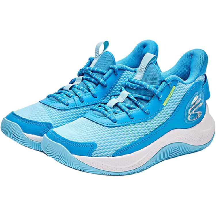 Under Armour Детские кроссовки Curry 3Z7 GS Capri Sky Blue, светоотражающие, желтые 3026623-401