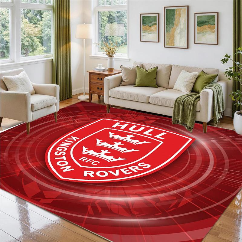 Hull KR Design Crystal Velvet Rug Soft Decorative Mat for Bedroom Entrance