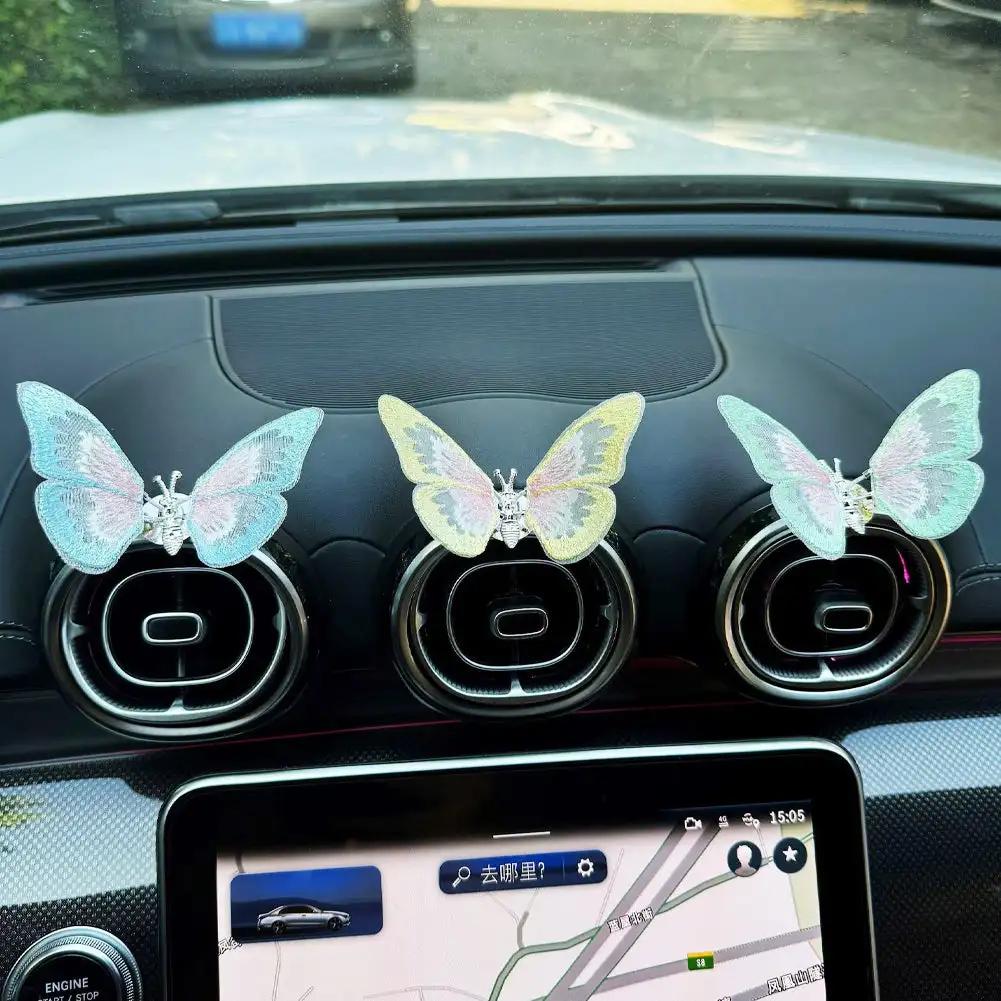 Освежитель воздуха Бабочка Автомобильный парфюм Автомобильный стайлинг Натуральный запах Клипса для розетки кондиционера Ароматизаторы для автомобилей
