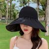 Empty Top Large Visor Sun Hat UV Protection Sunscreen Bucket Hat Summer Sun Cap  Travel