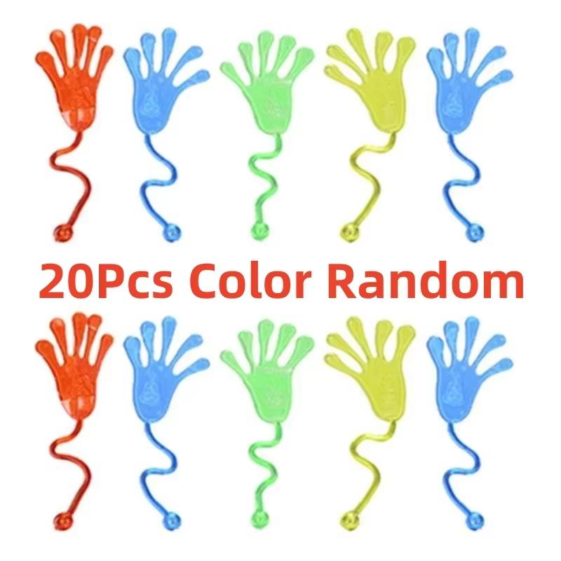 10-30Pcs Mini Fun Sticky Hands Sensory Toys For Kids Birthday Party Favors Classroom Prizes Kids Prank Novelty Gift Party