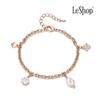 [leshop] Браслет-шарм 14K с жемчугом Q&Pearl (Позолоченный)_LJ5228BRB