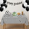 Disposable Football Theme Tablecloth Plastic Soccer Banner Soccer Table Cover  Table Decor