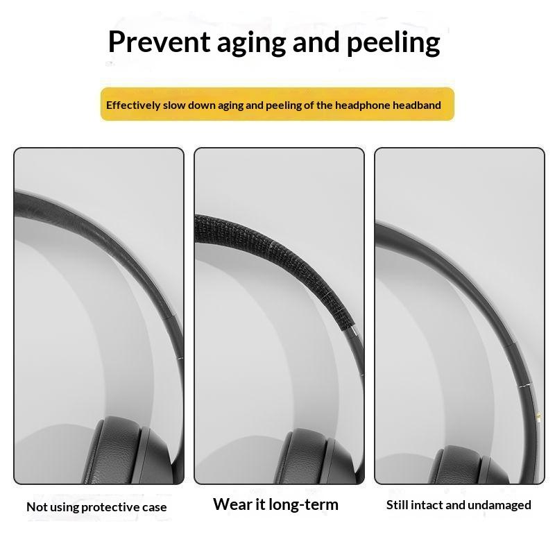 1 Stück Reißbares Kopfhörer-Kopfbügel-Schutzband, Anti-Aging Peeling Reparaturstreifen für Over-Ear-Headsets, Strapazierfähiges Material
