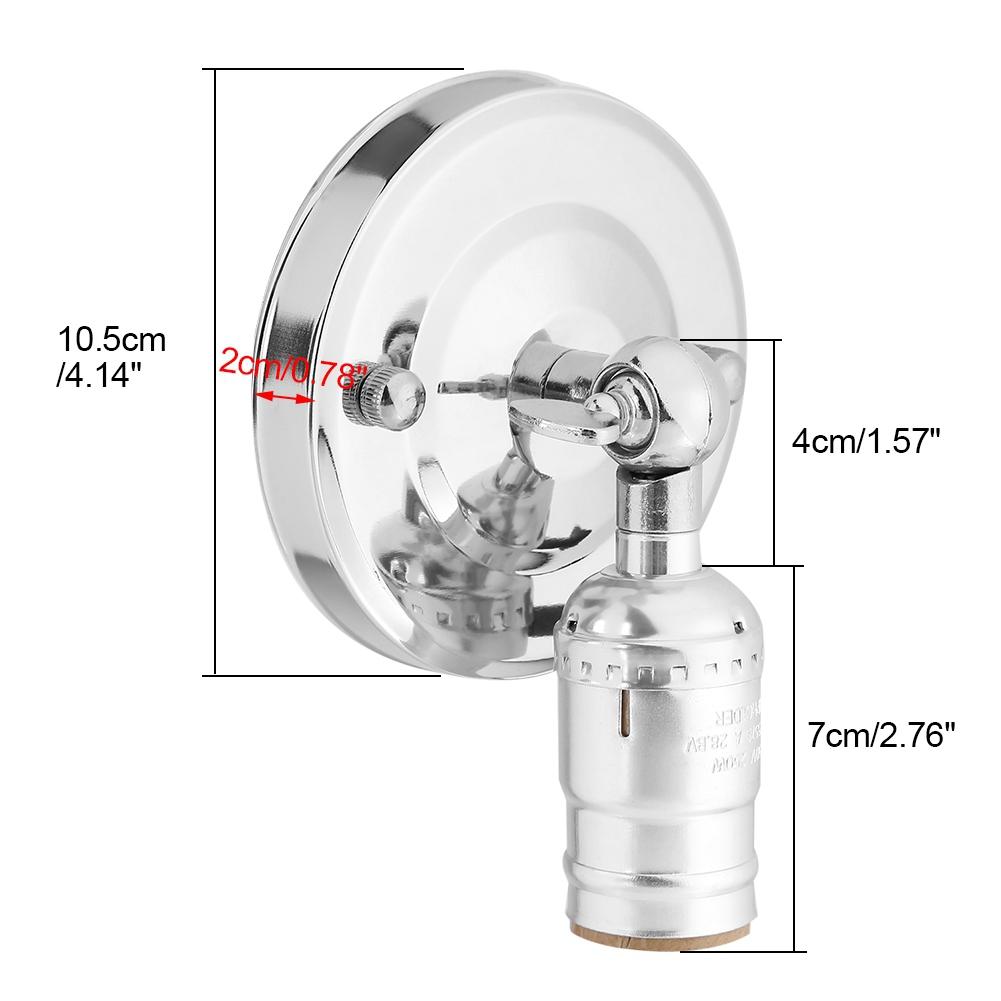 Винтажный настенный светильник E27 с выключателем для домашнего использования и украшения 220 В