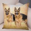 Sofa Home Pillowcase German Shepherd  Decoration Pet Animal Cushion
