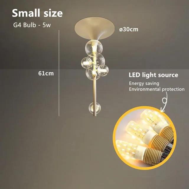 Nordic Luxury Restaurant люстры Glass Bubble Horn Ceiling Pendant Designer Restaurant Home Decoration Ceiling Pendant Lamp