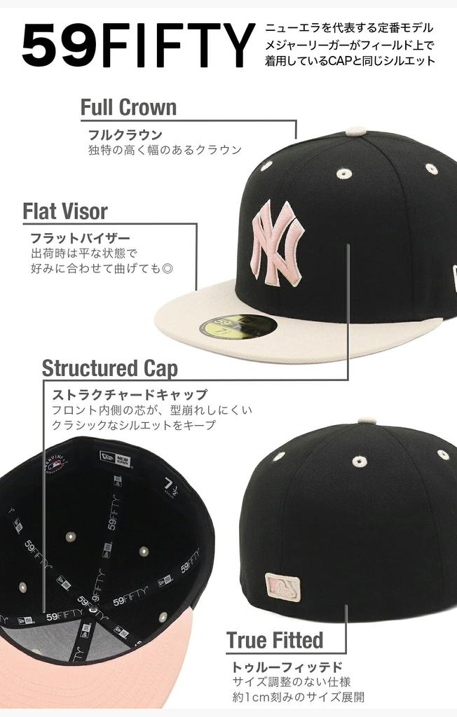 NEW ERA 59FIFTY Cap 71006988 NER36C2563 NY black Stone MLB ONSPOTZ 2Tone UNDER VISOR New York Yankees
