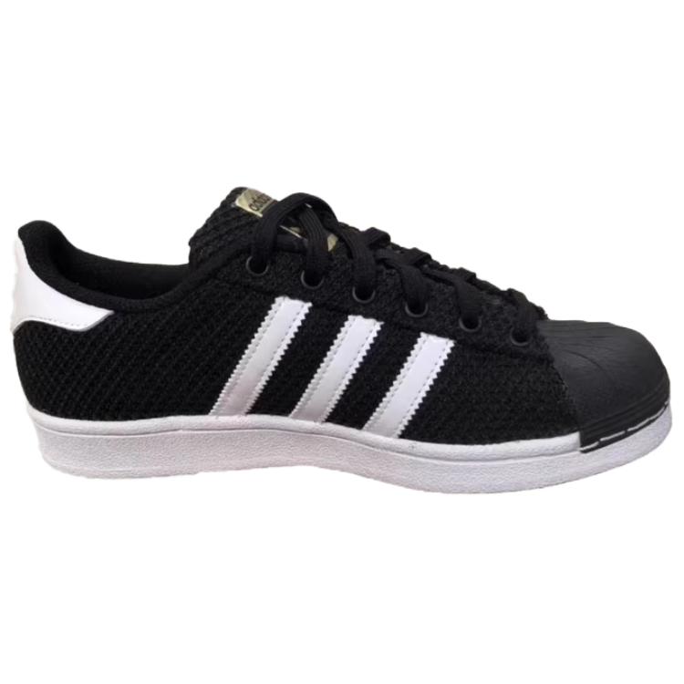 adidas Оригинальные Superstar Синтетическая Кожа Ткань Резина Универсальные Удобные Скейт-Ботинки Унисекс Кроссовки Черный Белый BB6326
