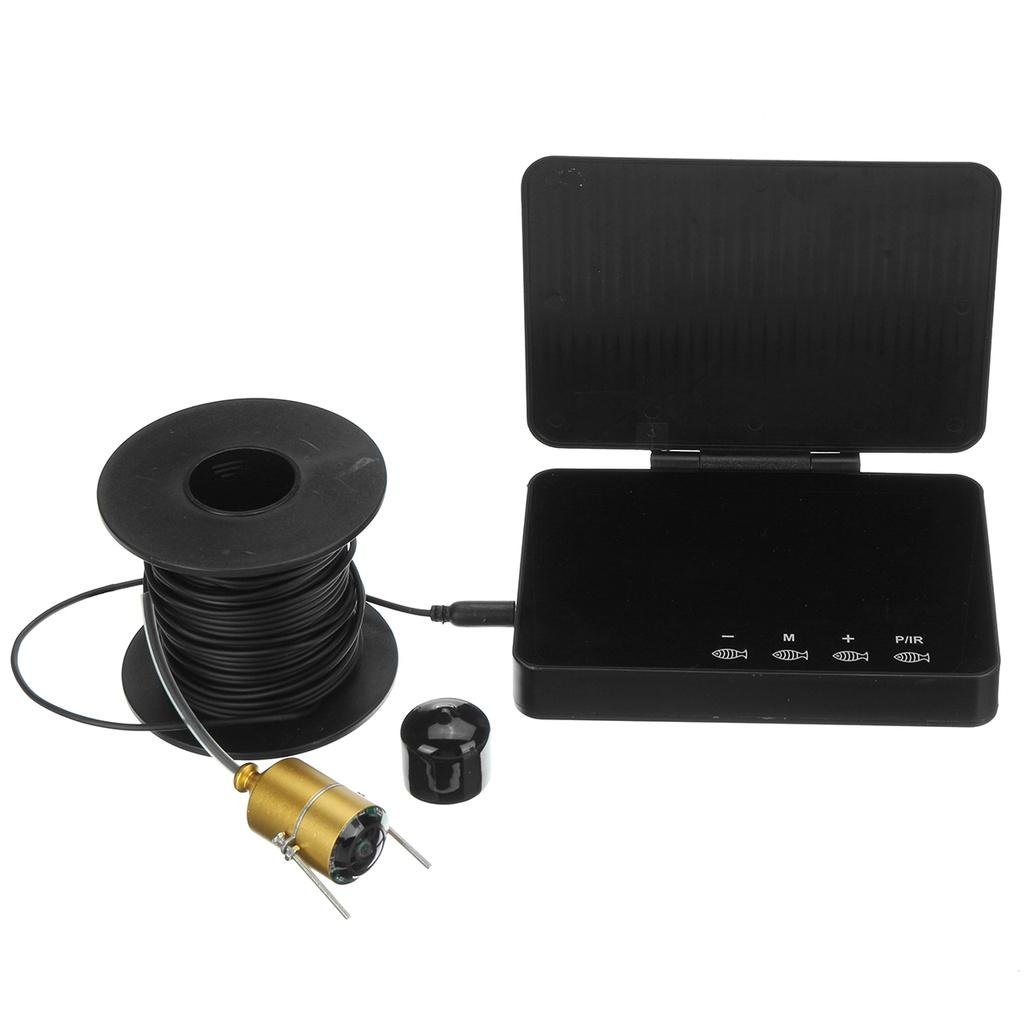 4,3-дюймовый водонепроницаемый эхолот, проводная подводная камера для зимней рыбалки, ЖК-монитор, светодиодная камера ночного видения для рыбалки, лампа