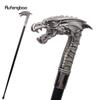 Silver Wing Dragon Head Fashion Walking Stick Decorative Stick Cospaly Vintage Party Fashionable Cosplay Cane Crosier 91cm